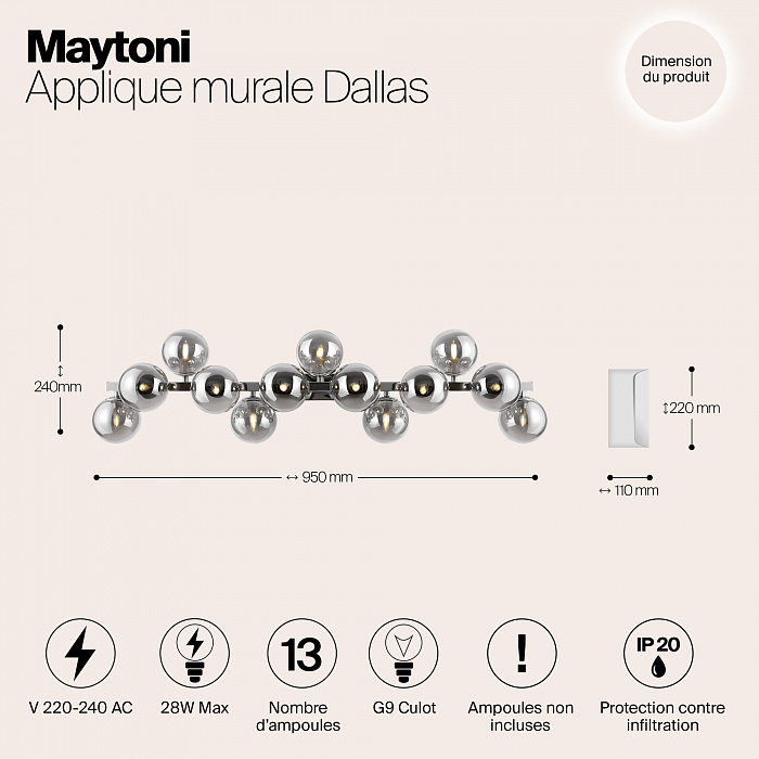 Бра Maytoni MOD547WL-13CH